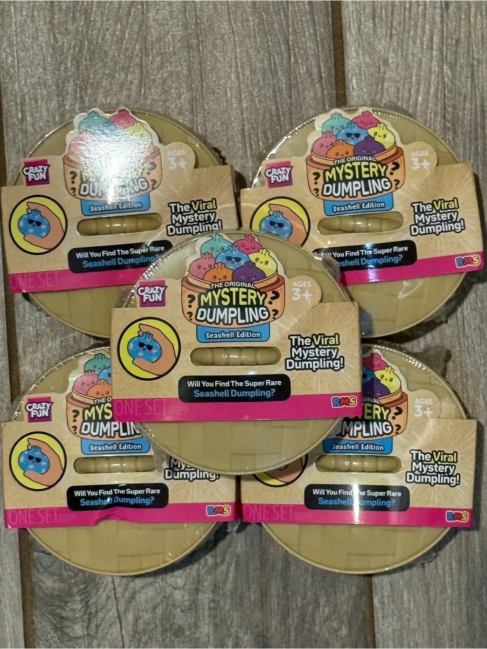 The Original Mystery Dumpling Seashell Edition -  Set of 5 Dumplings.